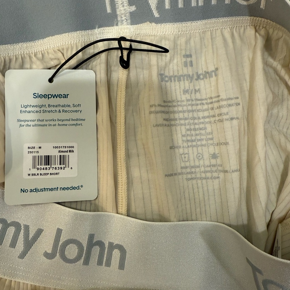 Tommy John Women's Almond Milk Sleep Shorts Sz M - Picture 3 of 4